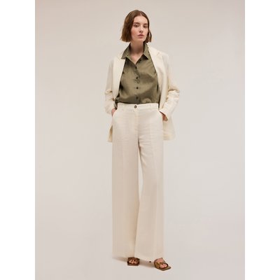 Pantalon jambe large en mélange de lin et viscose MOTIVI
