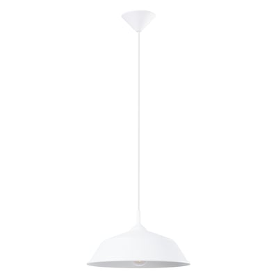 Suspension Acier Blanc E27 1 Frika EDEN