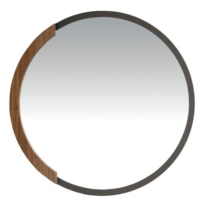 Miroir mural rond bois ANGEL CERDA