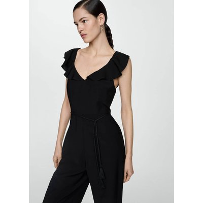 Combi-pantalon ceinture pompons MANGO