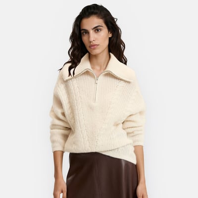 Pull col camionneur torsadé en alpaga mélangé LA REDOUTE COLLECTIONS