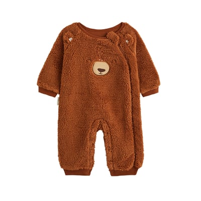 Surpyjama bébé en sherpa Moka PETIT BEGUIN