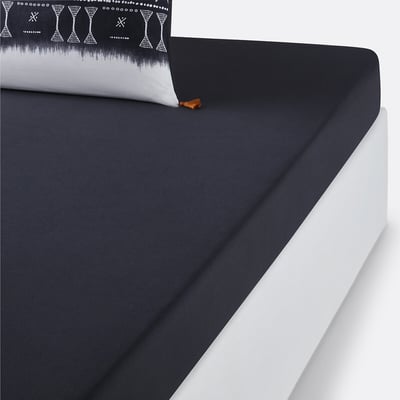 Drap housse coton lavé, Yoruba LA REDOUTE INTERIEURS