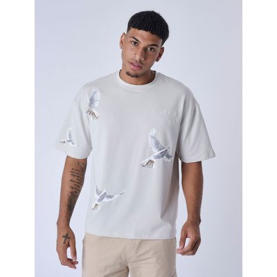 T-shirt loose à motif colombes PROJECT X