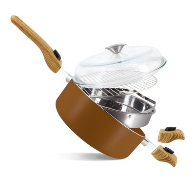 Set culinaire multiusage en aluminium 27cm, COLORAMA MENASTYL