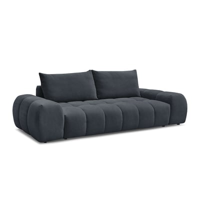 Canapé droit convertible 3 places en tissu texturé, EVEREST BOBOCHIC