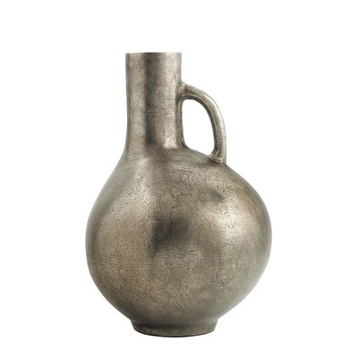 Bouteille décorative métal BLANC D’IVOIRE