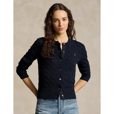 Cardigan col rond en maille torsadée POLO RALPH LAUREN