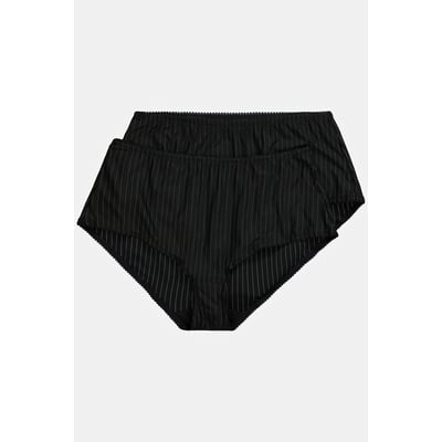 Slips, lot de 2, rayures, coupe plus haute ULLA POPKEN