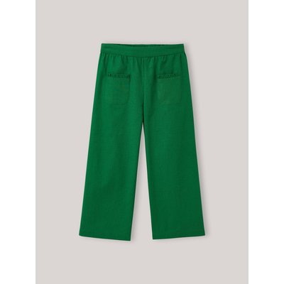 Pantalon large en coton et lin CYRILLUS