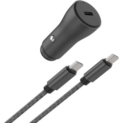 Chargeur allume-cigare 30W USB-C + Cable USB-C ADEQWAT