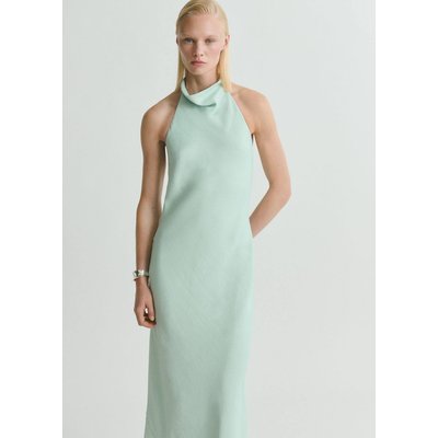 Robe satinée emmanchures américaines MANGO