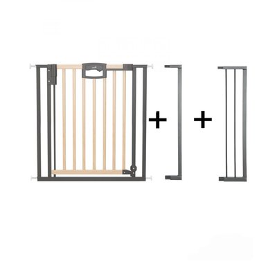 Barrière de porte à pression Easylock Plus bois/metal 104,5 cm 112,5 cm GEUTHER