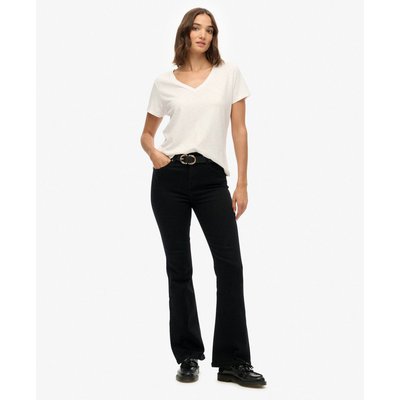 Jean évasé taille mi-haute en coton biologique SUPERDRY