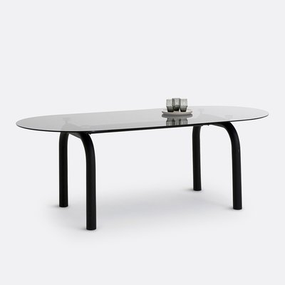 Tisch Polly, Rauchglas und Stahl LA REDOUTE INTERIEURS