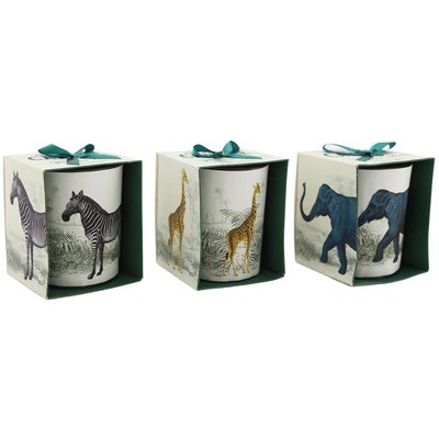 Bougie en pot Safari 8 x 10 cm (Lot de 3) JARDINDECO