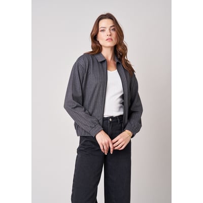 Blouson femme à fines rayures ALTHEA DEELUXE