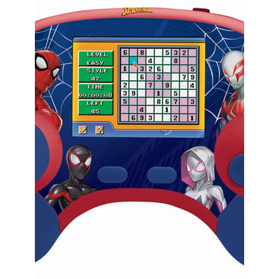 Power Console® SpiderMan,console de jeux éducative bilingue français-anglais LEXIBOOK