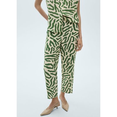 Pantalon droit imprimé MANGO