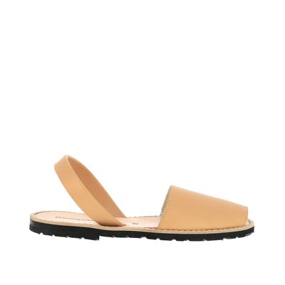 Sandales en cuir talon plat Avarca cuir MINORQUINES