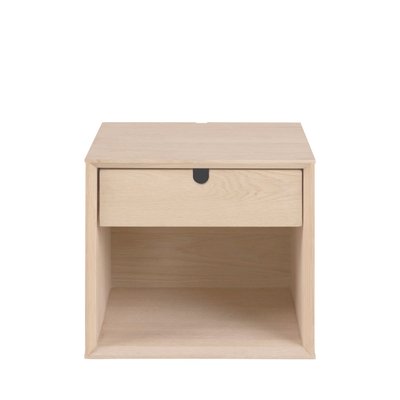 Table de chevet murale 1 tiroir, 1 niche en bois - TROGON DRAWER