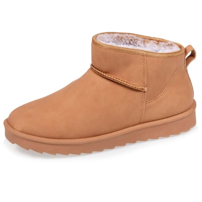 Bottines chaudes, légères, confortables et modernes, effet nubuck ISOTONER