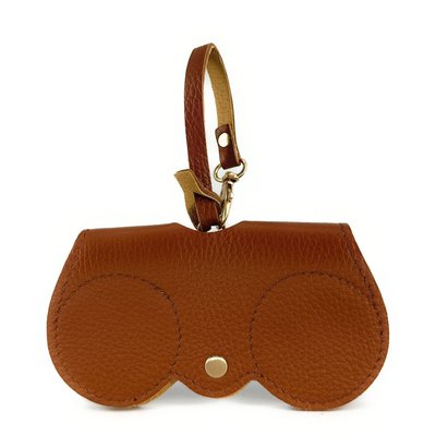 Etui à lunettes en cuir grainé PEANUT OH MY BAG