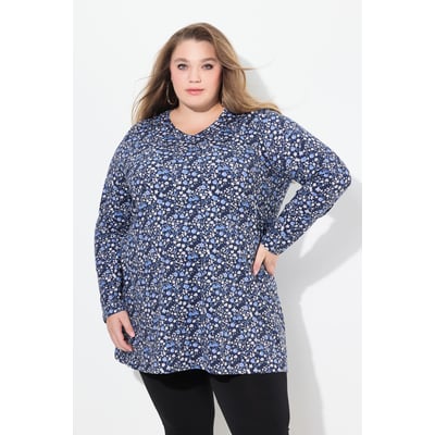 T-shirt long à motif, coupe évasée ULLA POPKEN