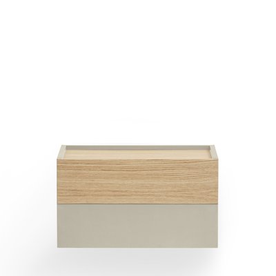 Table de chevet murale 2 tiroirs en bois - OTTO TEULAT
