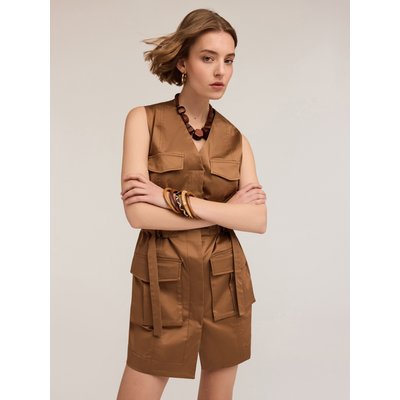 Robe en satin de coton élasthanne MOTIVI