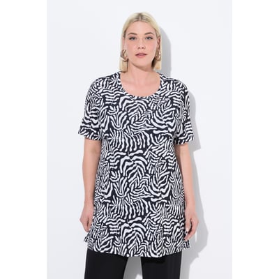 Gris Chiné FEMME T-Shirt Oversize À Manches Courtes Et Col Ras Du Cou