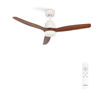 Ventilateur de plafond 40W  avec lumière et télécommande WIND STYLANCE NATURAL WOOD CREATE