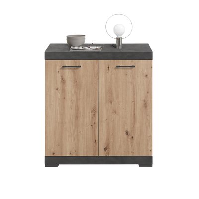 Buffet avec 2 Portes et Étagère Intérieure L80cm - Bristol CALICOSY