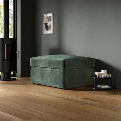Jay-Be® Luxe Velvet Footstool Sofa Bed with Comfort Mattress JAY-BE