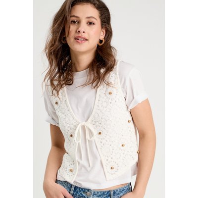 Gilet noué effet crochet CACHE CACHE