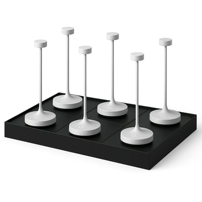 6 Lampe de table RUBY + Socle de charge LUMISKY