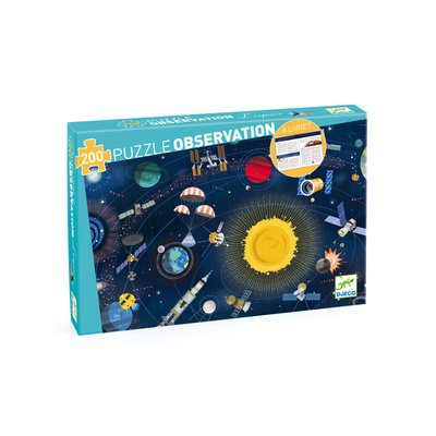 Puzzles observation - L'espace - 200 pcs + livret DJECO