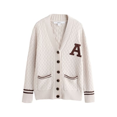Cardigan mi-long coton fantaisie NEXT