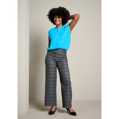 Pantalon droit à carreaux LOLALIZA
