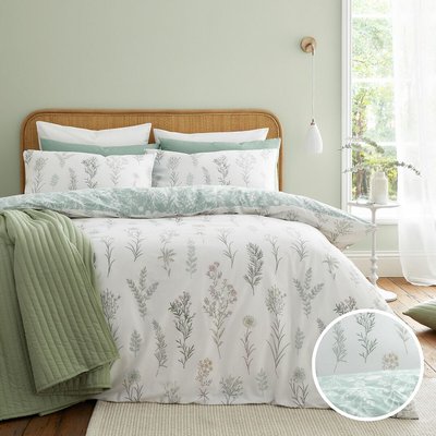 Wild Flowers 100% Cotton Duvet Cover and Pillowcase Set BIANCA FINE LINENS
