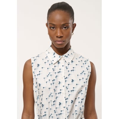 Robe chemise à pois en popeline de coton HUMILITY