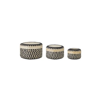 Paniers avec couvercle en bambou (lot of 3) Jacob BLOOMINGVILLE