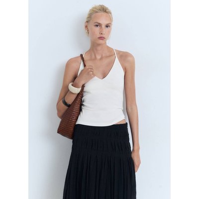 Top en coton dos nu MANGO