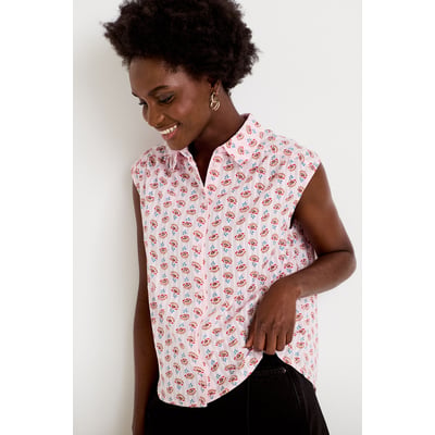 Chemise ample sans manches col classique CACHE CACHE