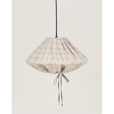 Abat-jour pour suspension en lin français diam. 50cm Yumi NOBODINOZ