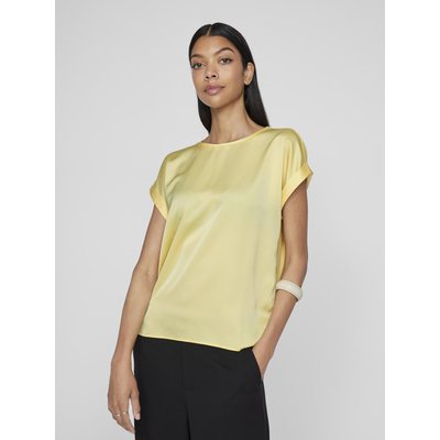 T-shirt satiné, col rond VILA