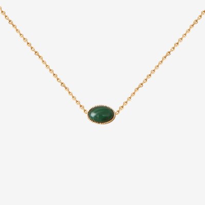 Collier doré à l'or fin CAB OVALE CAROLINE NAJMAN