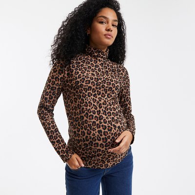 T-shirt de grossesse col roulé manches longues LA REDOUTE COLLECTIONS