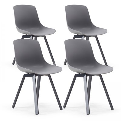 Lot de 4 chaises scandinaves, SAMOA OVIALA