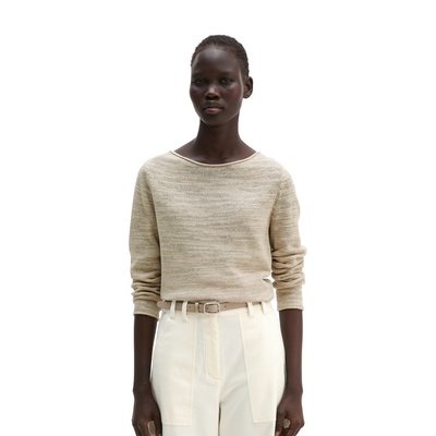 Pull slub slim en mélange de lin et de coton MARC O'POLO